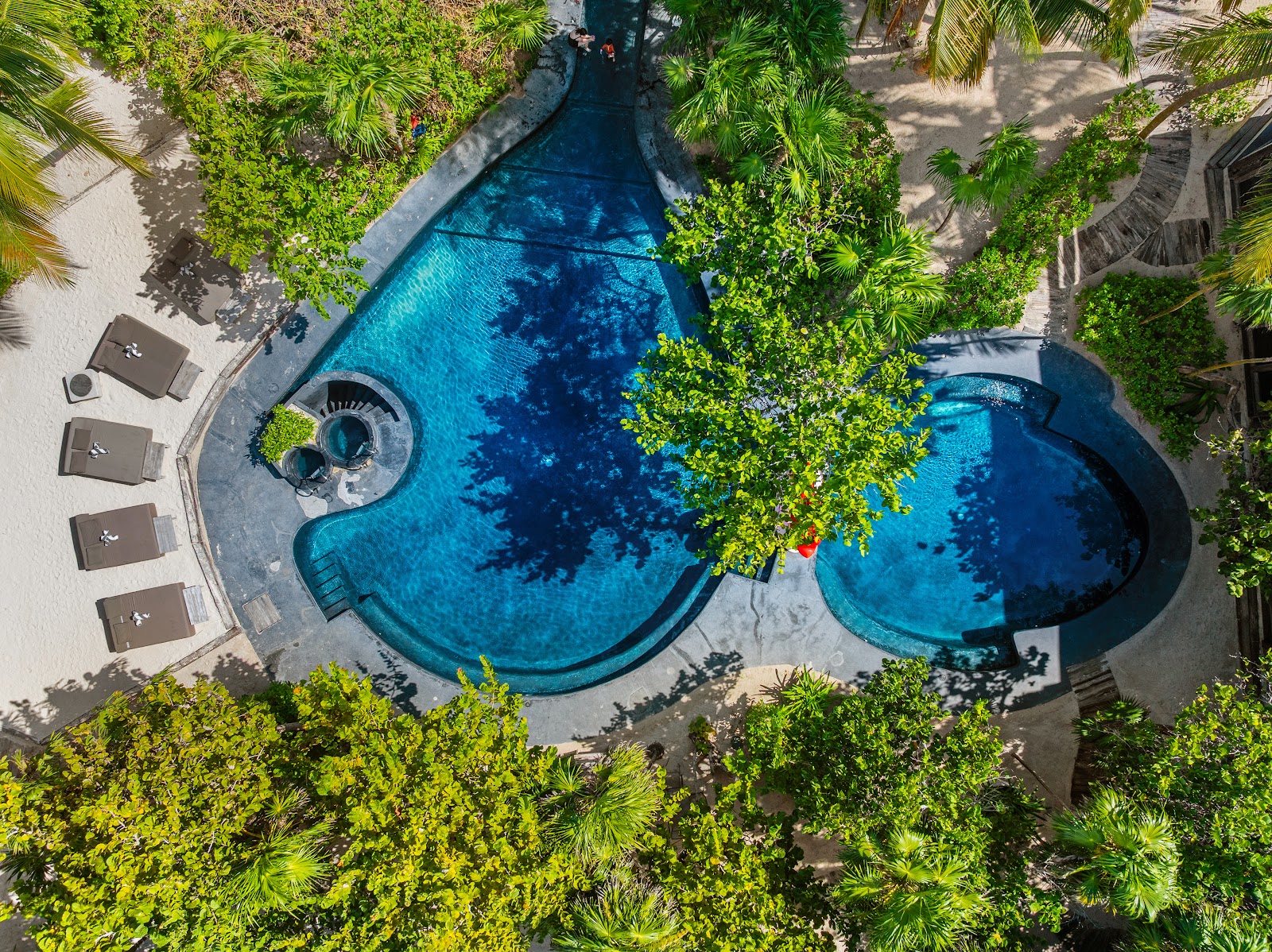 Casa Malca pool seen from above