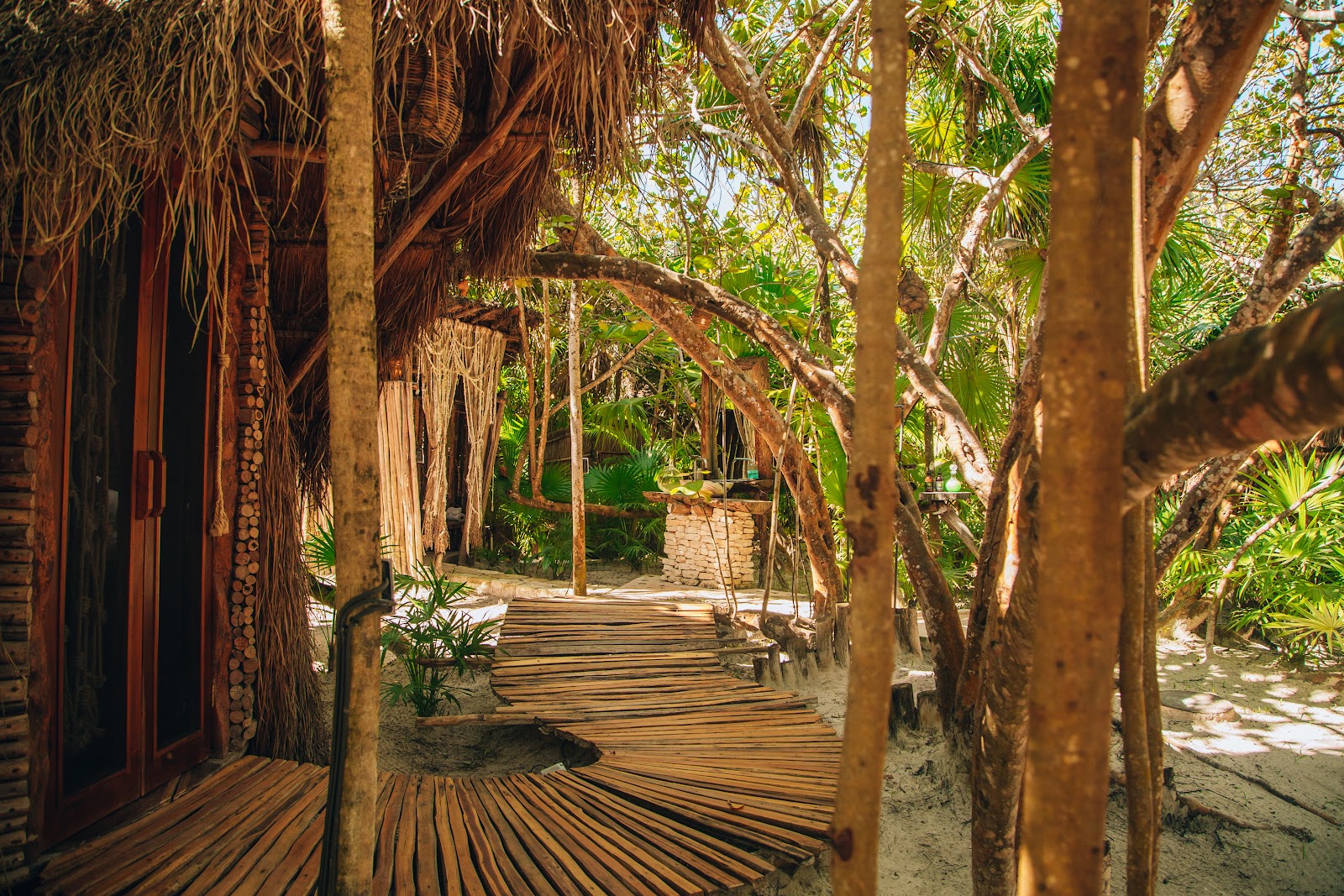 Jungle walkway at IKAL Tulum