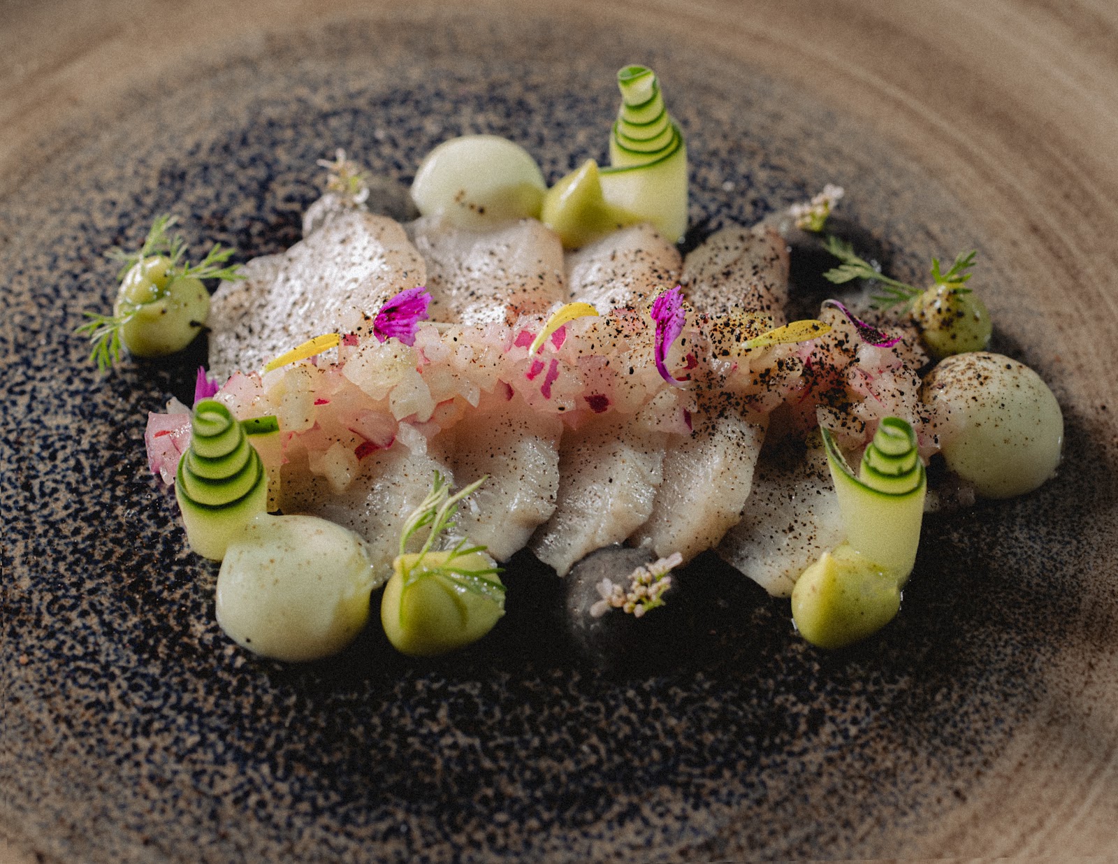 Mia Beach Club seafood crudo plate