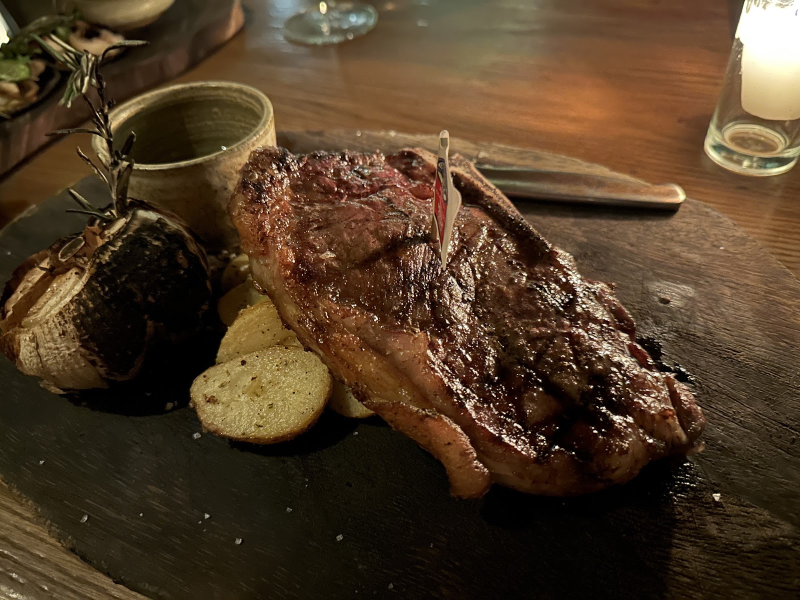 Taboo Tulum grilled steak with roasted vegetables