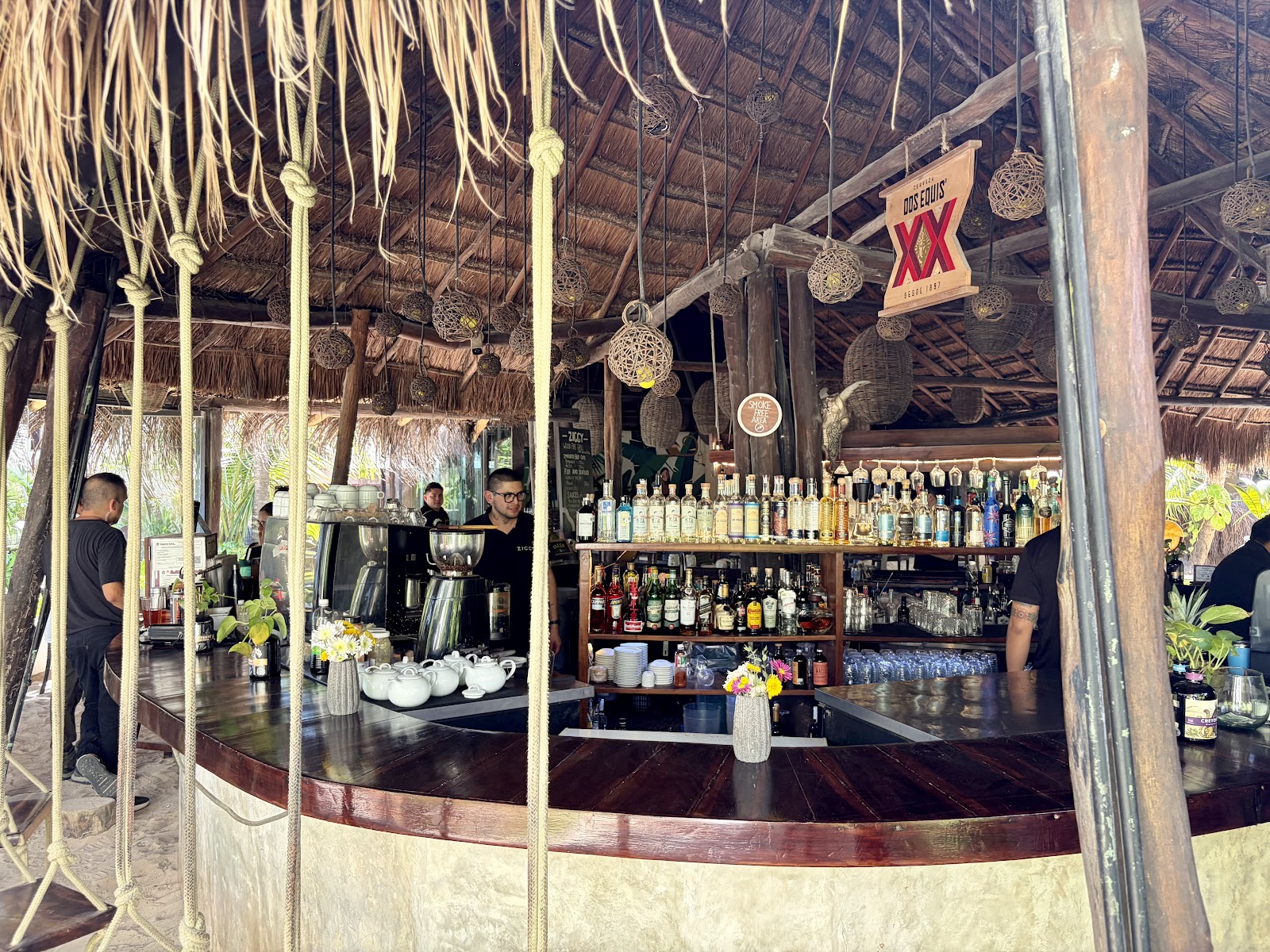 Ziggy bar stocked with spirits